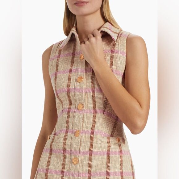 Toccin Sophia Tweed Shirtdress size 4 - Picture 4 of 15